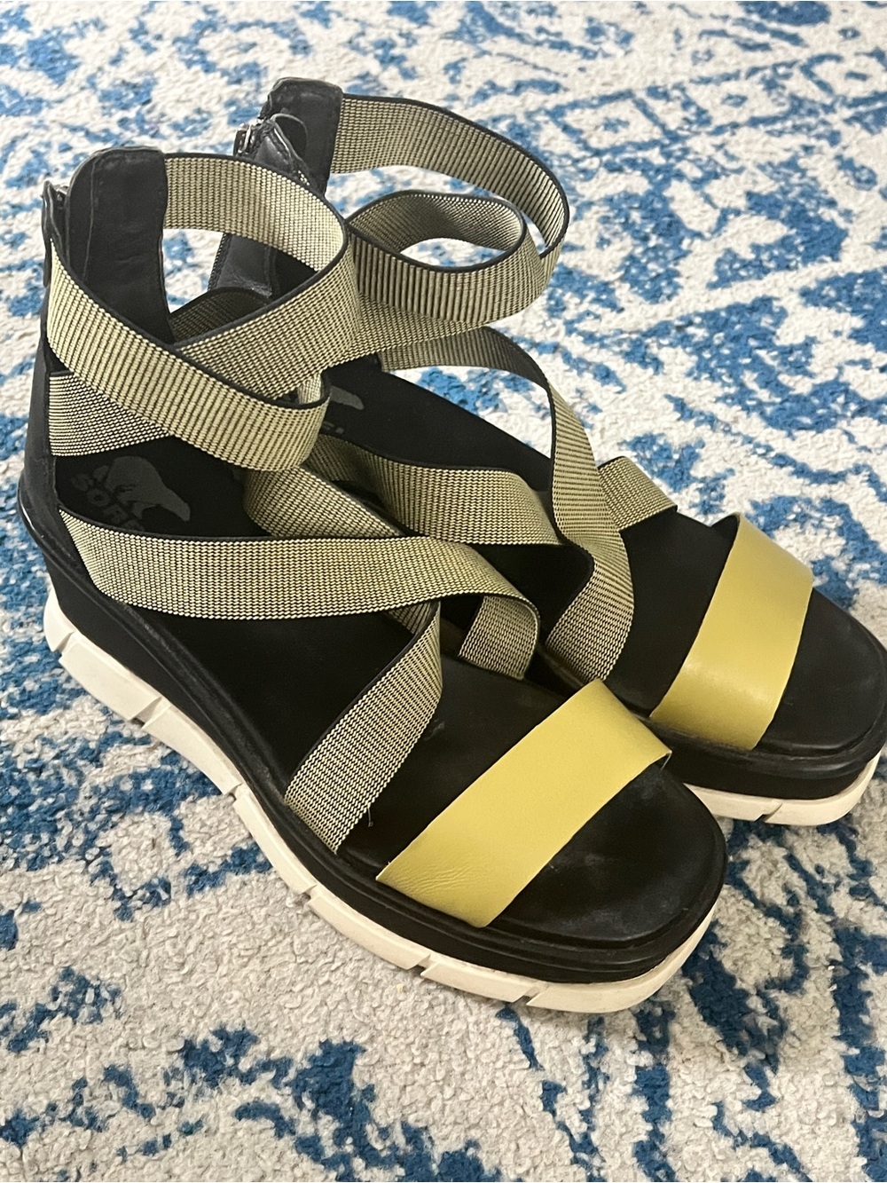 Sorel Women's Joanie III Sport Strap Wedge Sandal sz 9.5